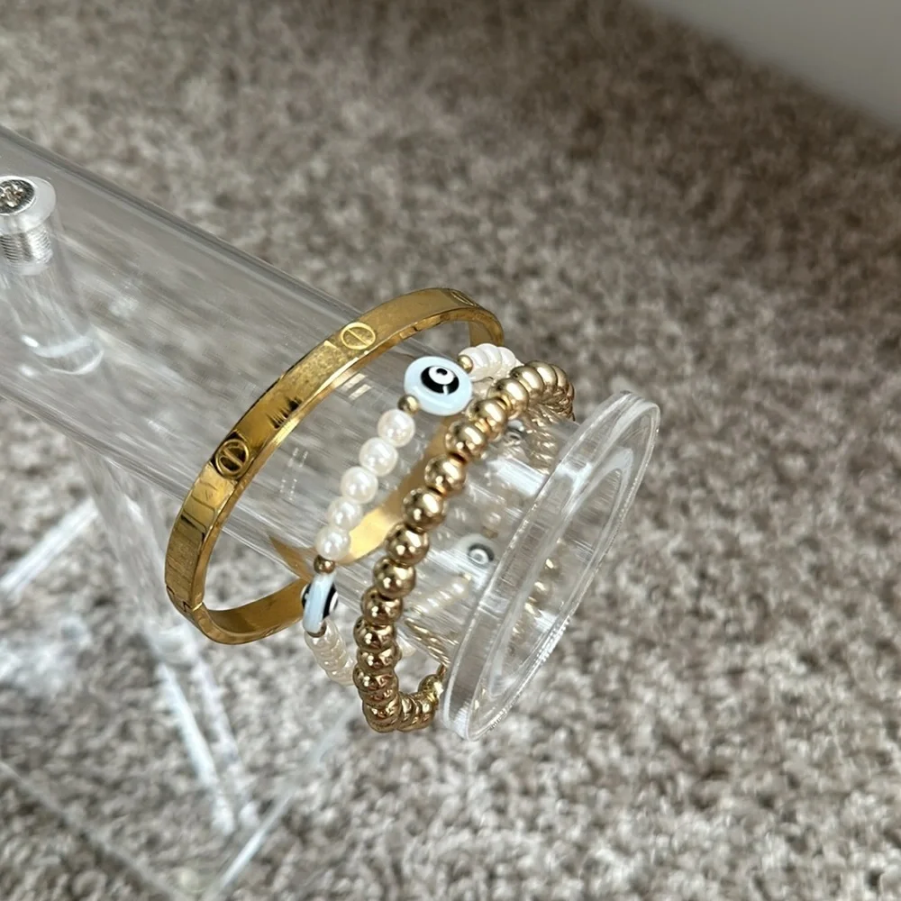 Etsy Fresh Water Pearl Evil Eye Bracelet OS